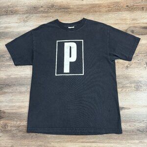 Rare Vintage 90s PORTISHEAD Trip Hop Band Concert T Shirt L Box Logo Spellout